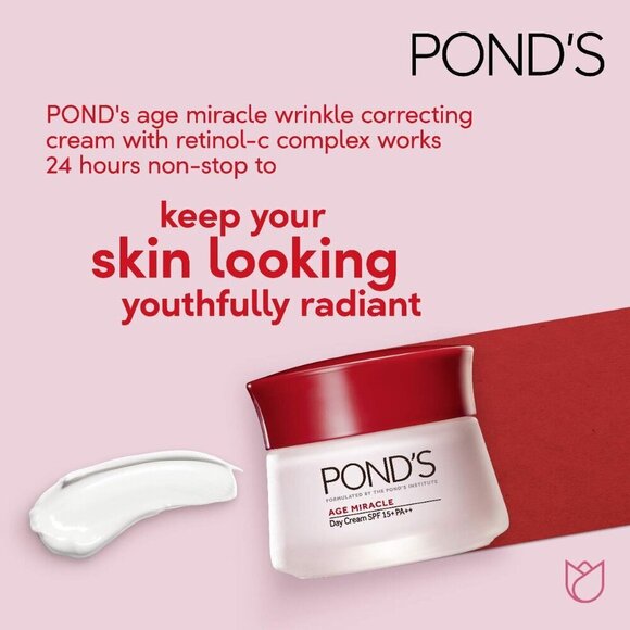 POND'S Age Miracle Wrinkle Corrector SPF 18 Pa++ Anti Aging Day Cream 1.7 oz 50g - Picture 10 of 15